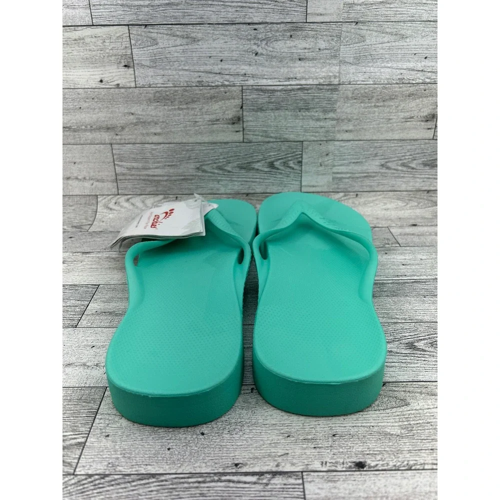 Archies Arch Support Flip Flops Mint Green Men 10 Women 11 Orthotic‎ Sandals NEW